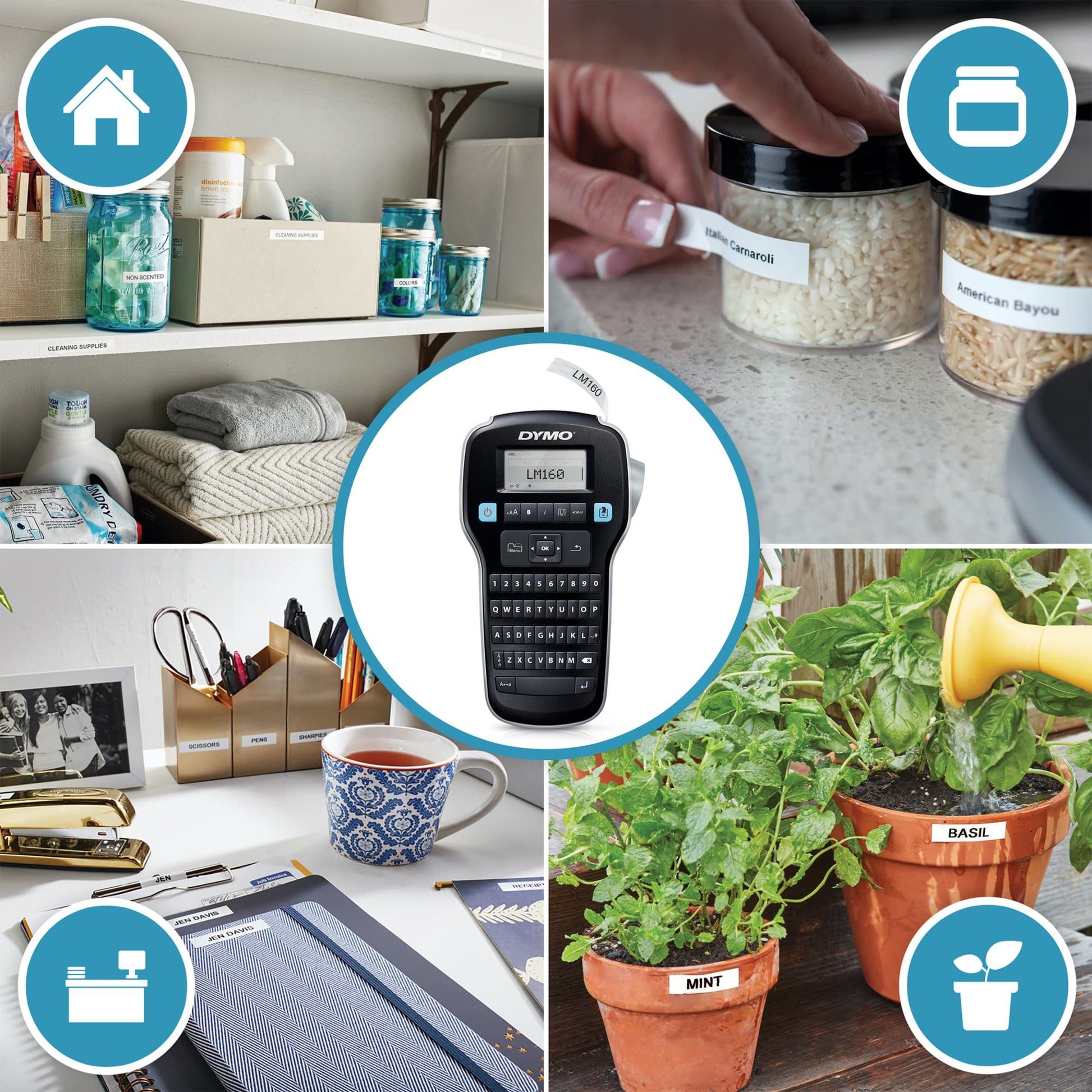DYMO LabelManager 160 Label Maker Starter Kit with 3 rolls - detail 8