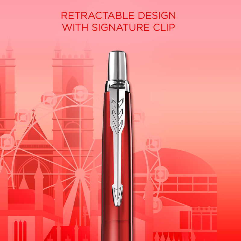 Parker Jotter SE Global Icons Ballpoint Pen London Red Lacquer and Chrome Trim Medium Tip