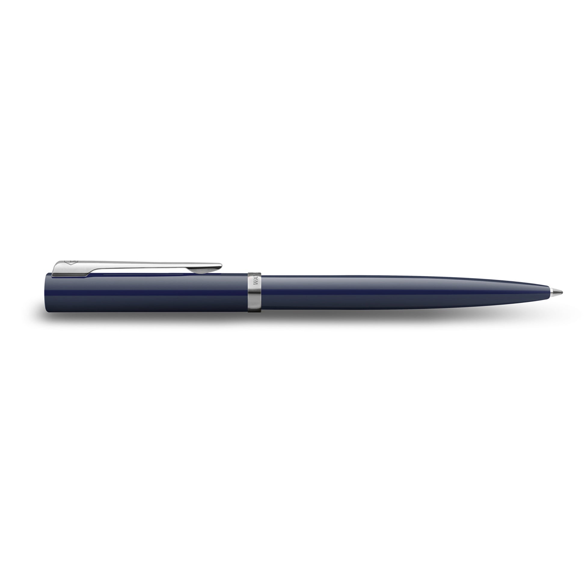 Waterman Impression Ballpoint Pen Blue with Chrome Trim Medium Tip Blue Ink Gift Box