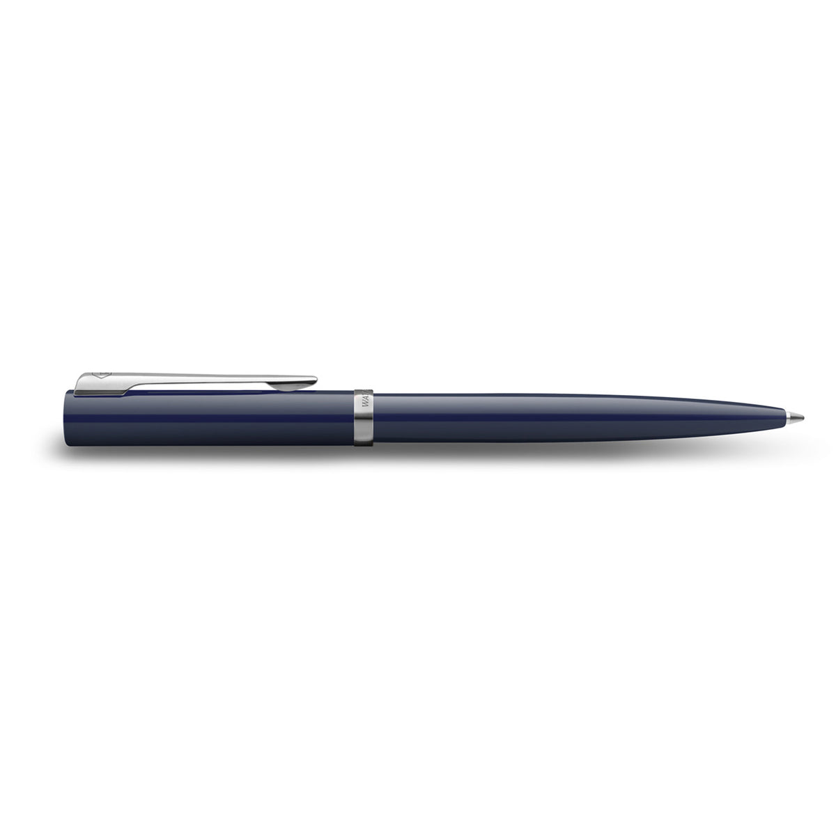 Waterman Impression Ballpoint Pen Blue with Chrome Trim Medium Tip Blue Ink Gift Box