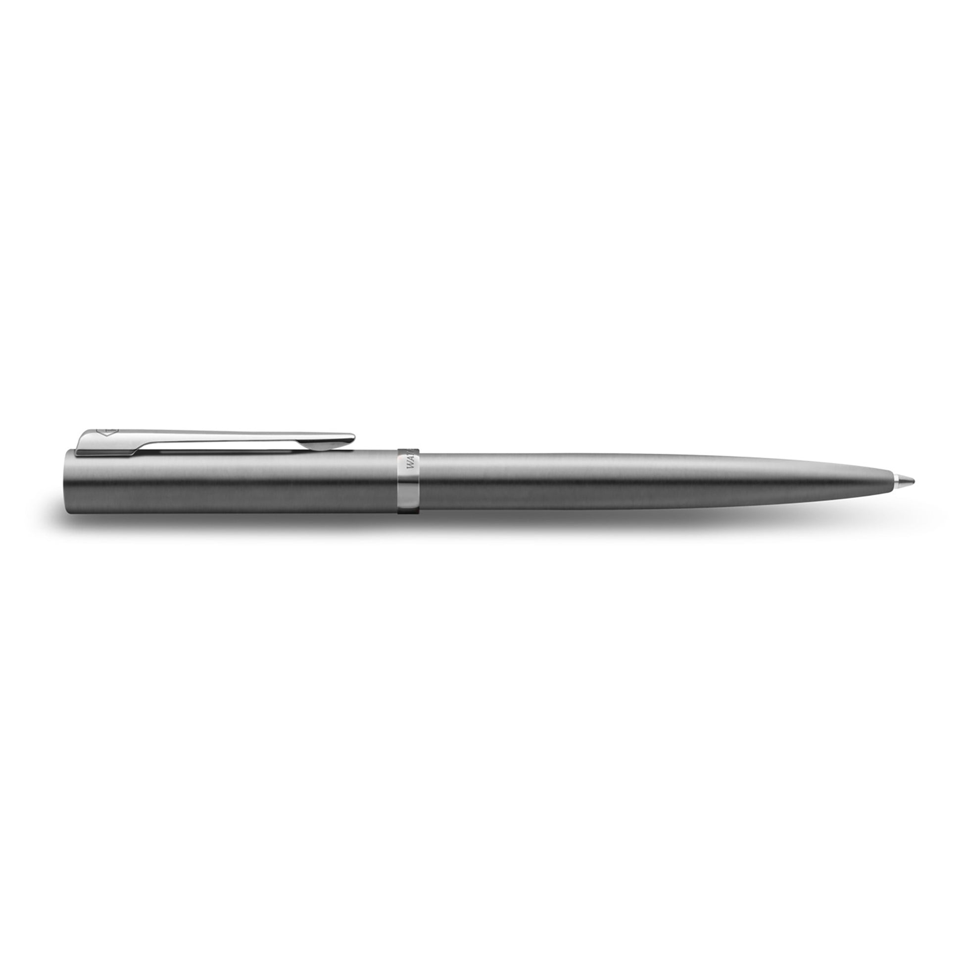 Waterman Impression Ballpoint Pen Stainless Steel with Chrome Trim Medium Tip Blue Ink Gift Box