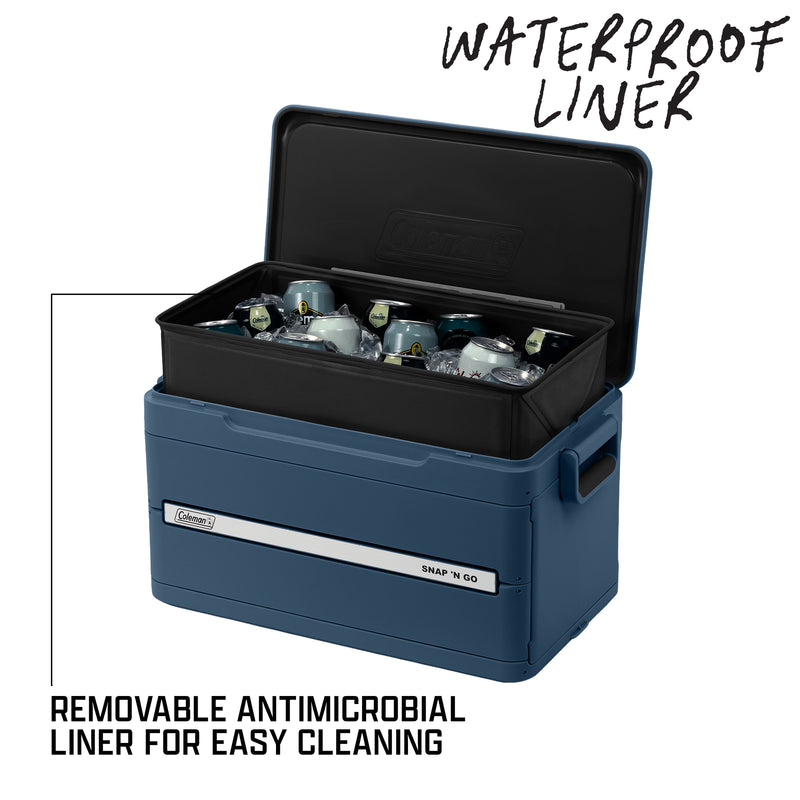 Coleman Snap 'N Go 42L Collapsible Cooler Sapphire