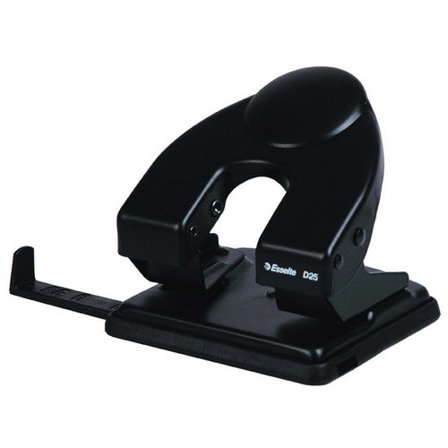 Esselte 177015 D25 2 Hole Punch 25 Sheet Capacity Black