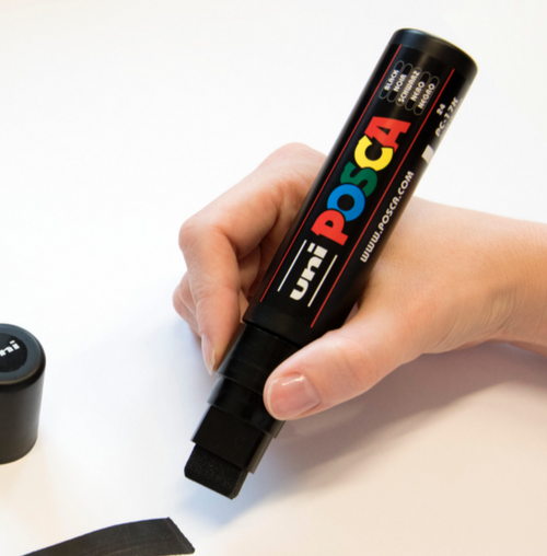 Posca PC-17K Paint Marker Pen Chisel Extra Broad Bundle of 10 Individual Colours