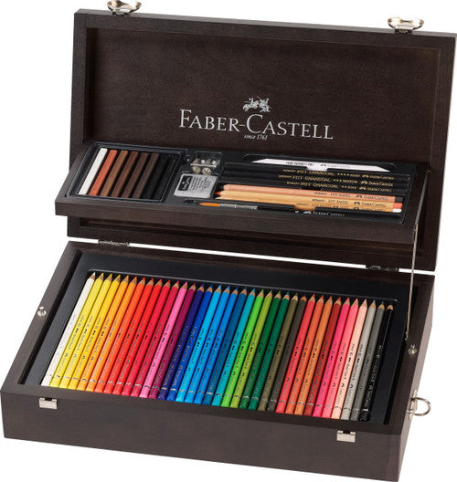 Faber Castell Art and Graphic Mixed Media Wooden Case of 125 Pieces