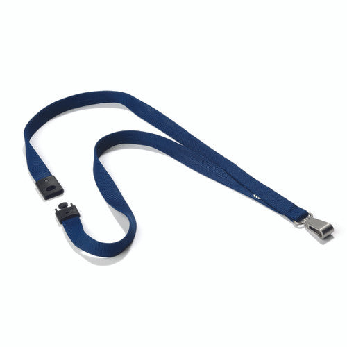 Soft Textile Lanyard Midnight Blue 15 x 440mm