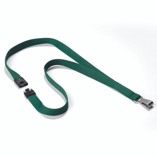 Soft Textile Lanyard Dark Green 15 x 440mm