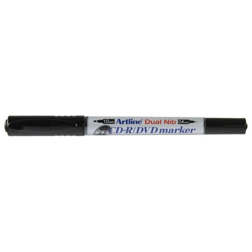 Artline 841T CDR/DVD Marker Dual Nib Black Box of 12