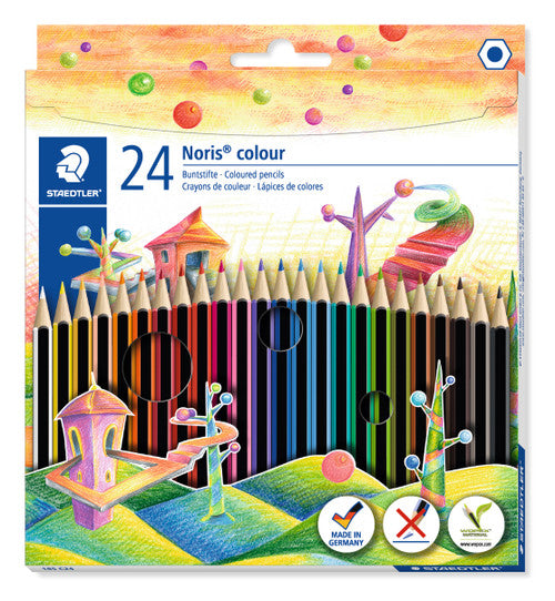 Staedtler Noris Colour Assorted Coloured Pencils Box 24 185 C24