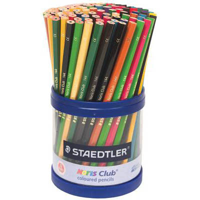 Staedtler Noris Coloured Pencils Assorted Cup of 108 185 KP108