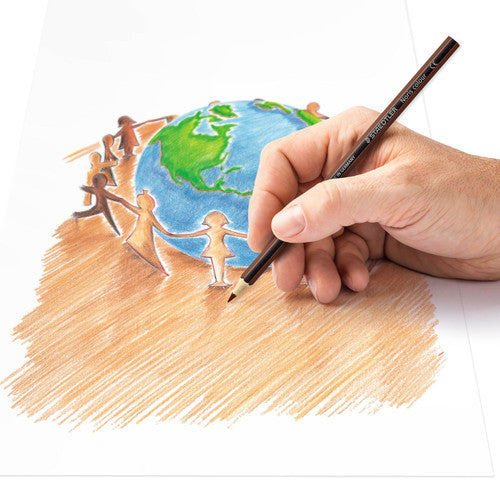 Staedtler 185 C12POW Noris Colour Pencils “People of the World” Pack of 12 (10 Boxes)