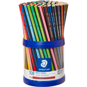 Staedtler Noris Colour Triangular Coloured Pencils Cup 108 Assorted 187 KP108