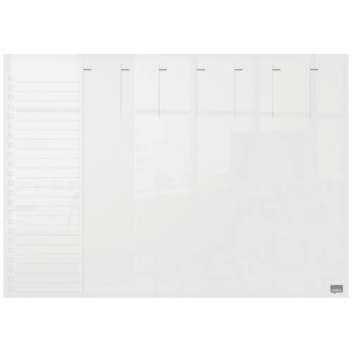 Nobo Acrylic Mini Whiteboard Weekly Planner 297 x 420mm Clear