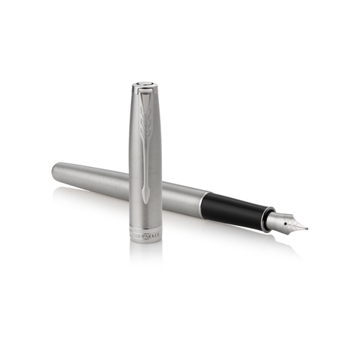 Parker Sonnet Fountain Pen Stainless Steel and Palladium Trim Medium Nib