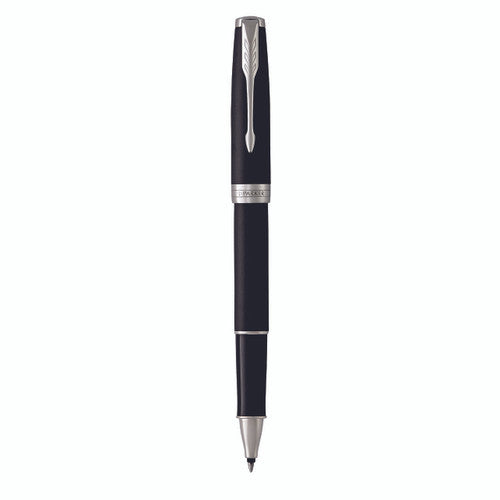 Parker Sonnet Rollerball Pen Matte Black Lacquer and Palladium Trim Fine Tip
