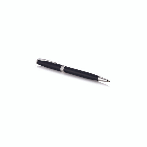 Parker Sonnet Ballpoint Pen Matte Black Lacquer and Palladium Trim Medium Tip