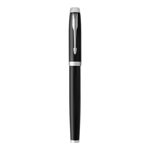 Parker IM Rollerball Pen Black Lacquer and Chrome Trim Fine Tip
