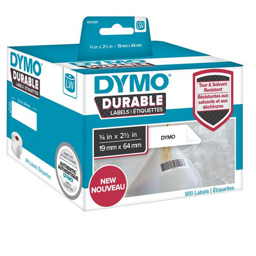 Dymo Durable Shipping Labels 19 x 64mm Roll 900