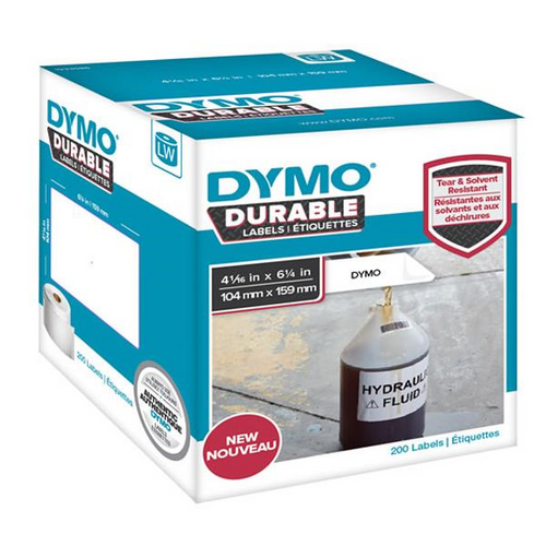 Dymo Durable Shipping Labels 104 x 159mm Roll 200