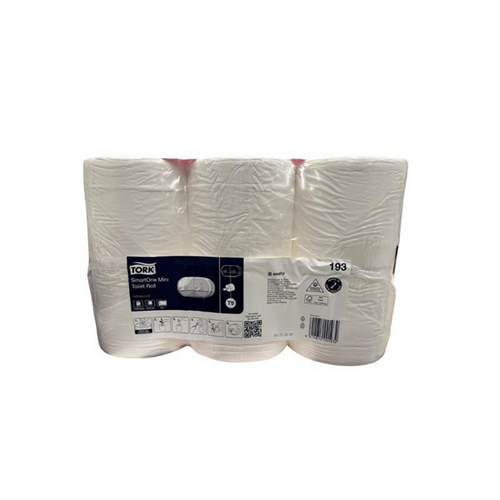 Tork SmartOne Mini Toilet Roll 2 Ply Advanced T9 White Carton of 12