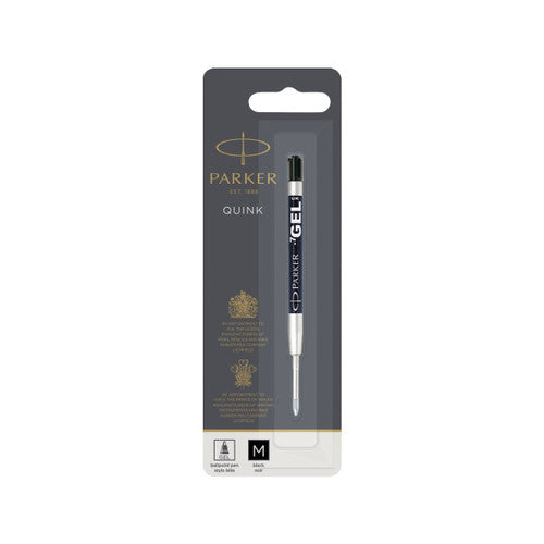 Parker Ballpoint Gel Refill Black Medium 0.7mm Tip