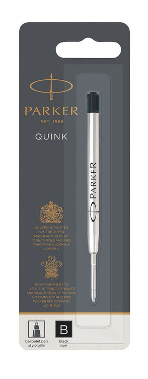 Parker Ballpoint Refill Black Broad Blister