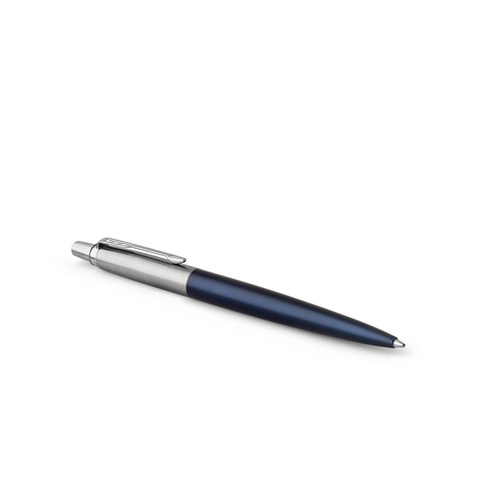 Parker Jotter Ballpoint Pen Royal Blue and Chrome Trim Medium Tip