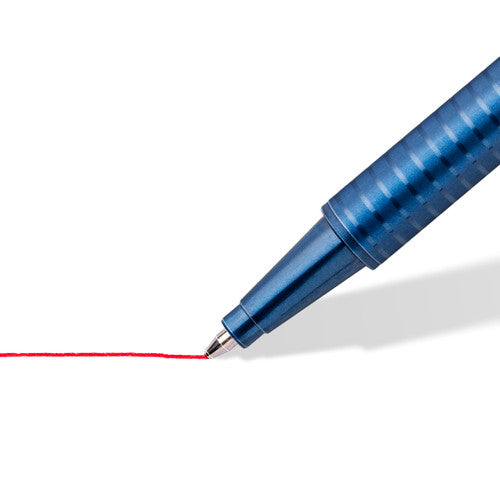 Staedtler 437 M-3 Triplus Ball 437 Triangular Ballpoint Pen Medium Blue Box of 10