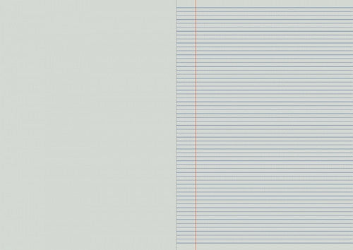 Writer Premium Project Book A4 48 Page Plain Plus 14mm Dotted Thirds Red Margin Balloons Cover Pack 20 — open pages