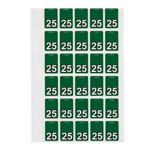 Avery 25 Top Tab Year Code Label 20x30mm 150 Pack