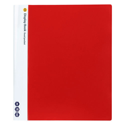 Marbig Non Refillable Display Book 40 Pocket Red Box of 10
