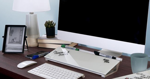 Quartet Desktop Glass Computer Pad 460 x 150mm