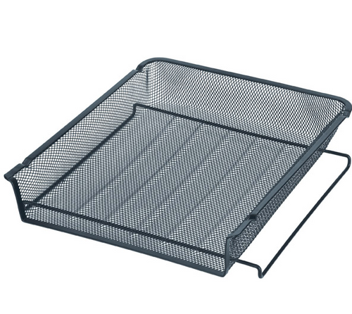 Italplast Wire Mesh Document Tray Single Black