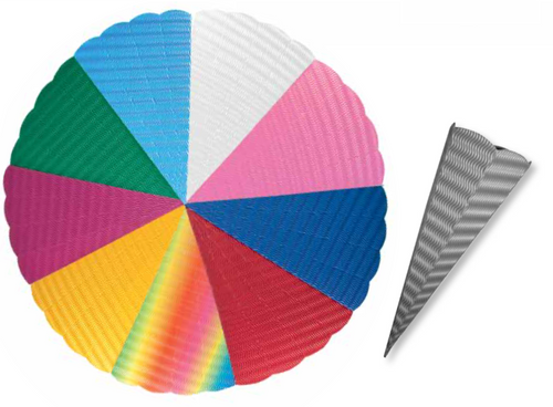 Goldbuch Handicraft School Cone Assorted Colours 68cm Hexagonal Pack 10