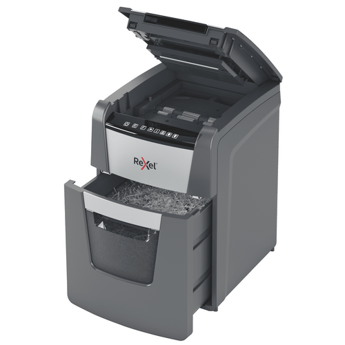 Rexel Optimum AutoFeed+ 100M Micro Cut Paper Shredder Black