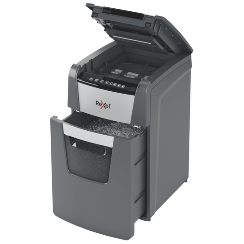 Rexel Optimum AutoFeed+ 150X Cross Cut Paper Shredder Black
