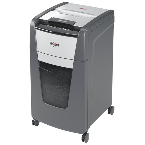 Rexel Optimum AutoFeed+ 225X Cross Cut Paper Shredder Black