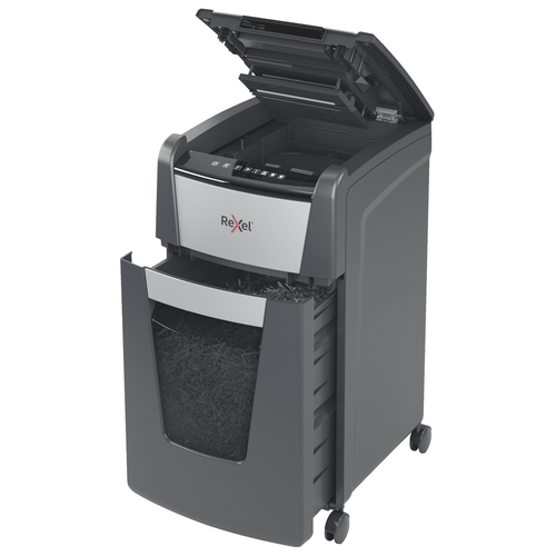Rexel Optimum AutoFeed+ 225X Cross Cut Paper Shredder Black