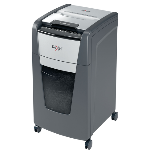 Rexel Optimum AutoFeed+ 300X Cross Cut Paper Shredder Black
