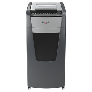 Rexel Optimum AutoFeed+ 750X shredder, front view on castors