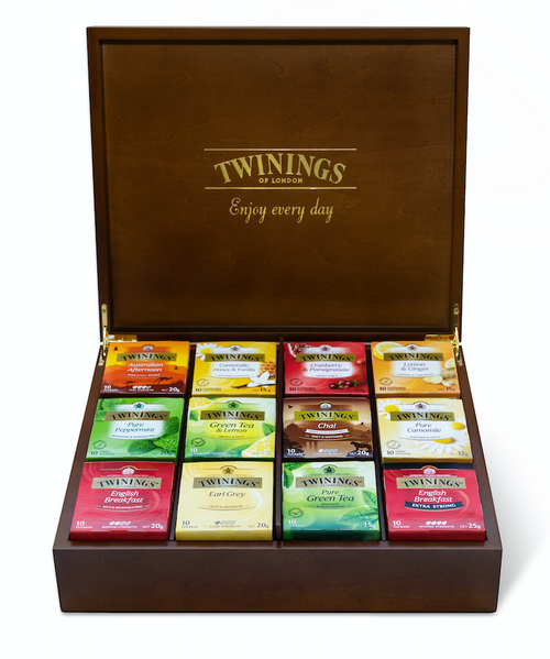 Twinings Tea Chest 12 Compartment Starter Pack