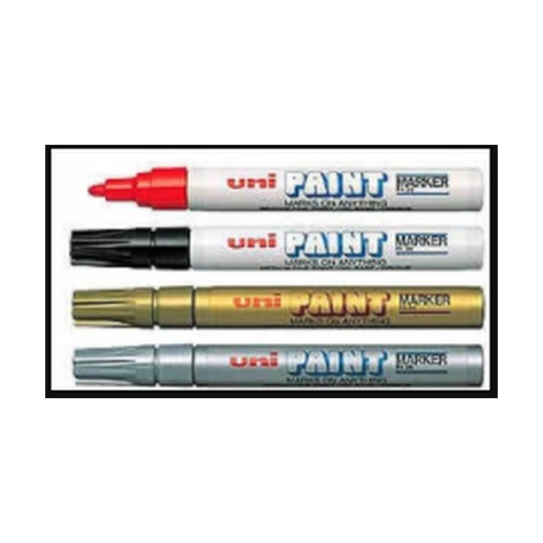 Uni Paint PX-21 Permanent Marker 1.2mm Bullet Tip Assorted Box of 12