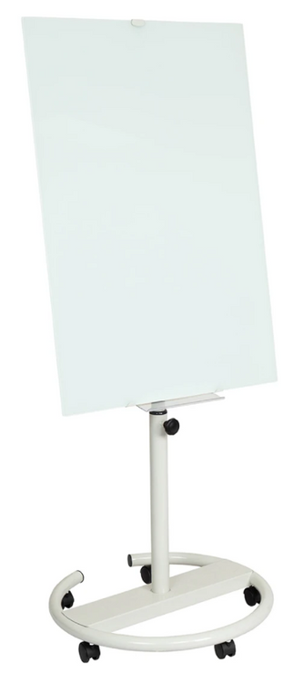 Elizabeth Richards ERMFCGWB Mobile Flipchart Glass Whiteboard