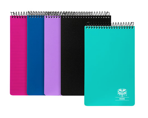 Spirax Kode Polypropylene Reporter Notebook 203 x 127mm 200 Pages Assorted
