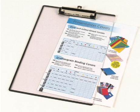 Marbig Clipboard Clearview with Insert Cover A4 Clear