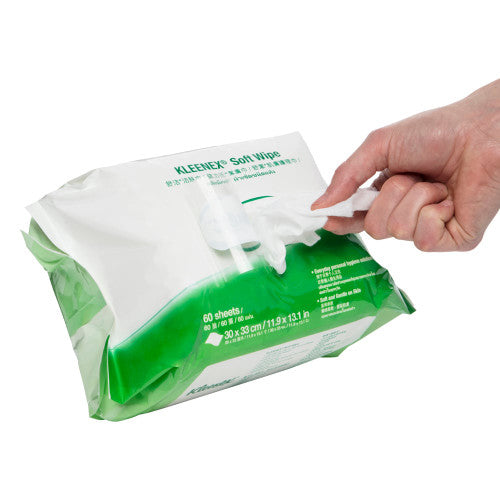 Kleenex Large Soft Wipe White 60 Sheets Pack of 12