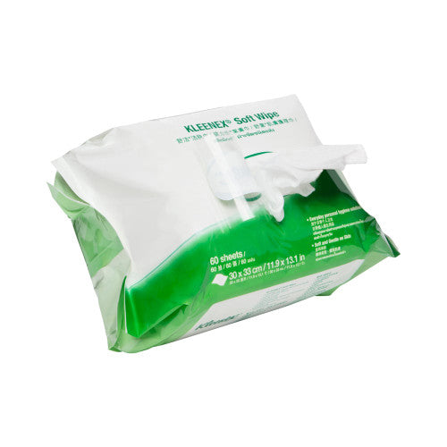 Kleenex Large Soft Wipe White 60 Sheets Pack of 12