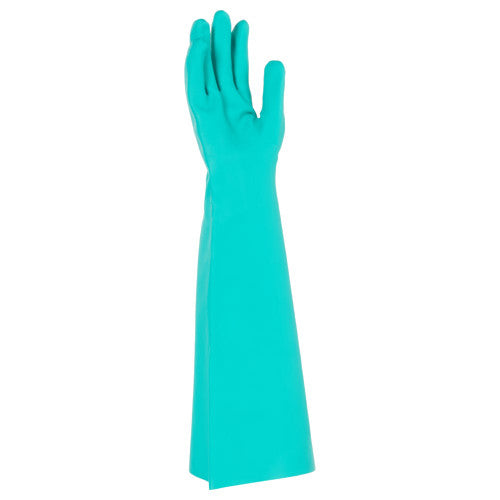 Kimberly Clark KleenGuard G80 Nitrile Chemical Resistant Gauntlets Size 9 Large Green Box of 12