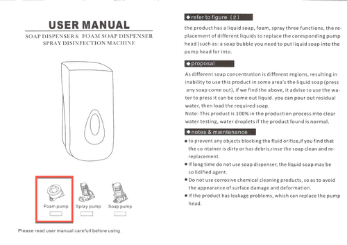 Regal Foam Soap Dispenser White