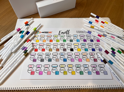Uni Emott Everfine Fineliners 0.4mm Assorted Pack of 40